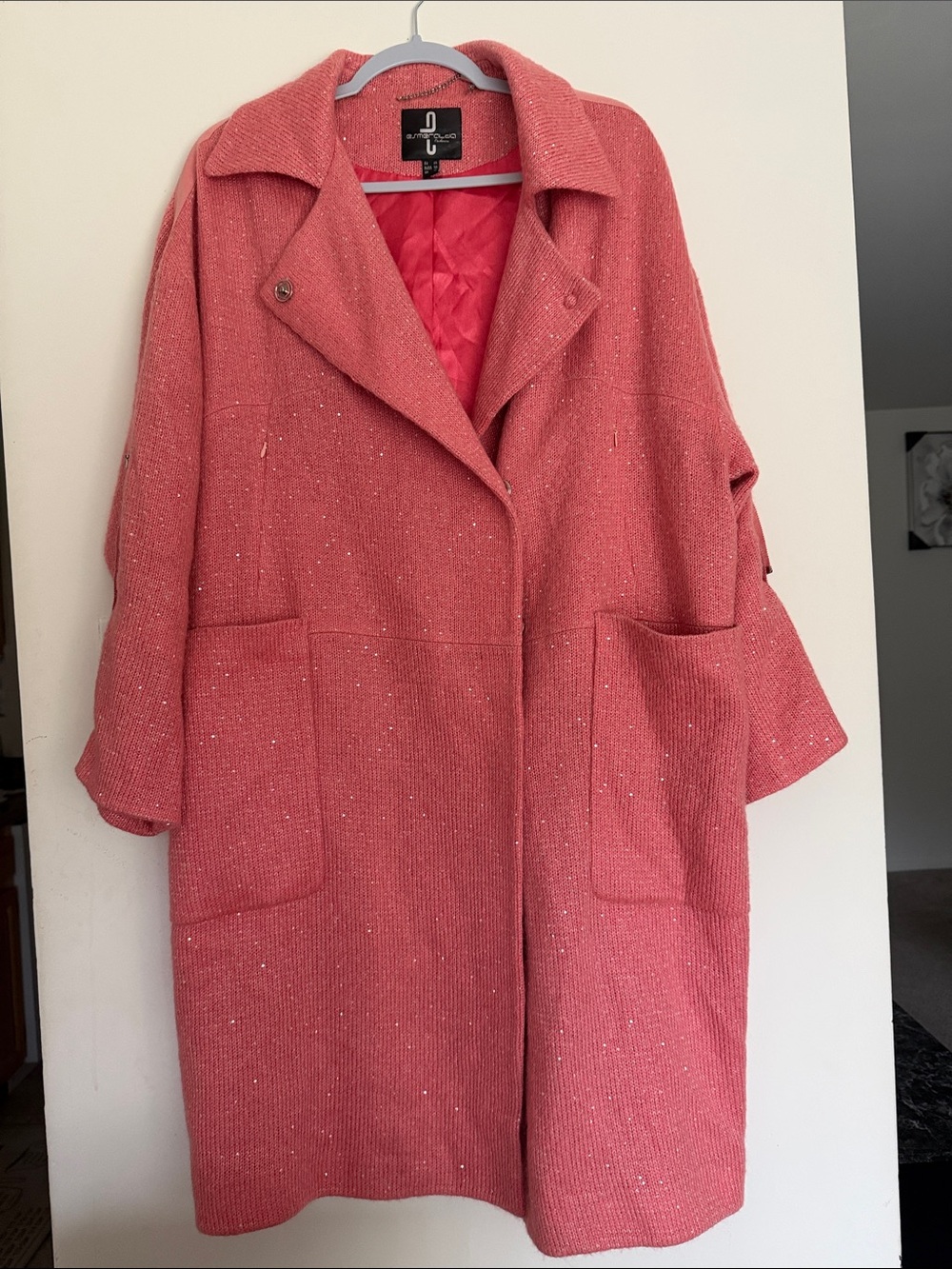 Esmeralda Cashmere  Pink Knit Blazer
